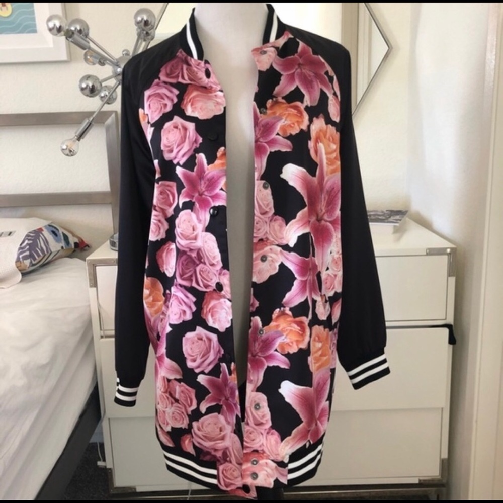 Monki ASOS Floral Bomber